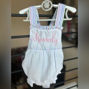 Striped Baby Romper